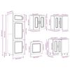 vidaXL Mueble cocina Kalmar madera vieja 14 pzas madera contrachapada