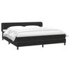 vidaXL Cama box spring con colchones terciopelo negro 200x210 cm