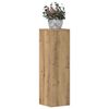 vidaXL Soportes de plantas 2 uds madera roble artisian 25x25x80 cm