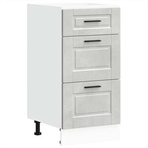 vidaXL Mueble bajo de cocina porto gris cemento madera reconstituida