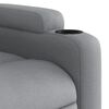 vidaXL Sill&oacute;n reclinable elevable de tela gris claro