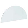 vidaXL Placa de vidrio para chimenea Transparente 1200 x 500 mm