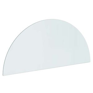 vidaXL Placa de vidrio para chimenea Transparente 1200 x 500 mm