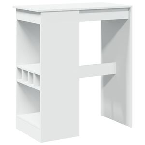 vidaXL Mesa alta con estantes madera ingenier&iacute;a 90x47,5x103,5 cm