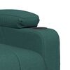 vidaXL Sill&oacute;n de masaje elevable tela verde oscuro