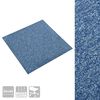 vidaXL Alfombra 20 pcs Azul 50 x 50 cm 100% Polipropileno