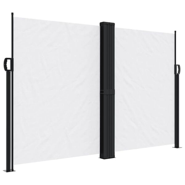 vidaXL Toldo lateral retr&aacute;ctil blanco 160x600 cm