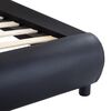 vidaXL Estructura cama LED sin colchón cuero sintético negro 180x200cm