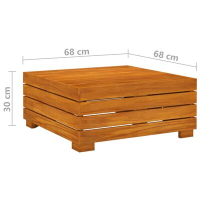 vidaXL Juego muebles de jardín y cojines 9 pzas madera maciza acacia