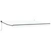 vidaXL Toldo retr&aacute;ctil Blanco 450 x 300 x 165 cm Poli&eacute;ster y metal