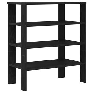 vidaXL Zapatero madera contrachapada negro 61x32x70 cm