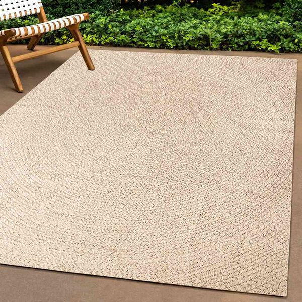 vidaXL Alfombra ZIZUR apariencia yute interior exterior beige 80x150cm