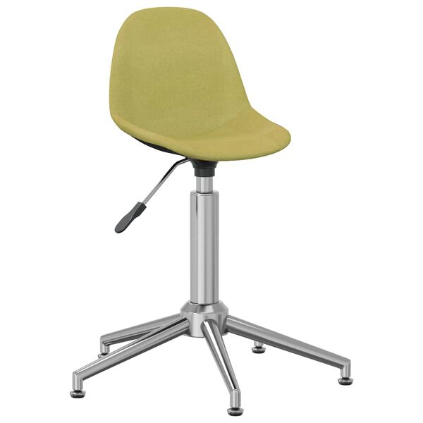 vidaXL Silla de oficina giratoria tela verde
