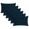 vidaXL Funda de almohada 6 uds. HEERLEN Azul marino 50 x 75 cm