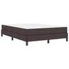 vidaXL Cama tipo Box Spring Marr&oacute;n Oscuro 160 x 200 cm tela