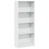 vidaXL Estanter&iacute;a madera de ingenier&iacute;a blanco brillo 60x24x143 cm