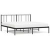 vidaXL Estructura cama sin colch&oacute;n con cabecero metal negro 183x213 cm