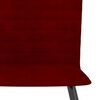 vidaXL Sillas de comedor 4 unidades terciopelo rojo tinto