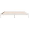 vidaXL Cama extralarga sin colch&oacute;n madera maciza pino blanca 200x220cm