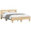 vidaXL Cama con cabecero madera de ingeniería roble Sonoma 120x200 cm