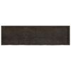 vidaXL Encimera de baño madera tratada marrón oscuro 180x50x(2-4) cm