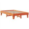 vidaXL Estructura de cama sin colchón madera maciza marrón 120x190 cm