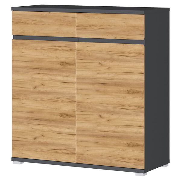 Germania Armario zapatero GW-Lissabon color roble y gris antracita