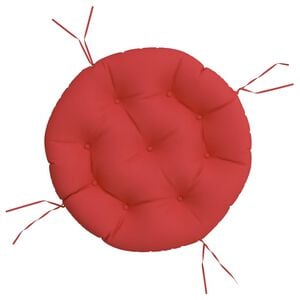 vidaXL Coj&iacute;n redondo tela Oxford rojo &Oslash; 60x11 cm