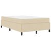 vidaXL Cama tipo Box Spring Crema 120 x 200 cm tela