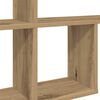 vidaXL Estante de pared madera ingeniería roble artisian 100x18x53 cm