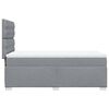 vidaXL Cama box spring con colch&oacute;n tela gris claro 90x200 cm
