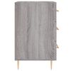 vidaXL Mesita de noche madera de ingenier&iacute;a gris Sonoma 40x40x66 cm