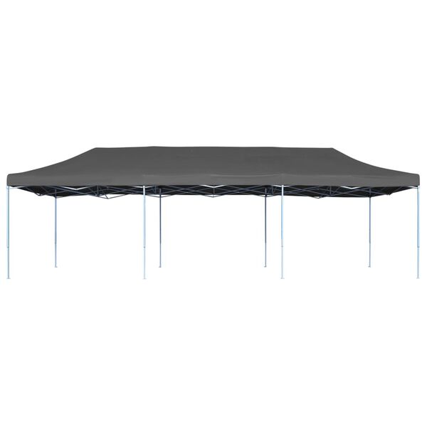 vidaXL Carpa para fiestas pop-up plegable antracita 3x9 m