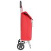 vidaXL Carro de compras Manual Rojo 35 x 28 x 92 cm Tela Oxford