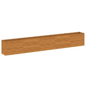 vidaXL Jardinera elevada 482x50x69 cm Acero Corten