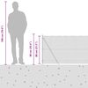 vidaXL Poste de Valla Gris 10 x 0,8 m (malla de 13 mm) Acero y PVC