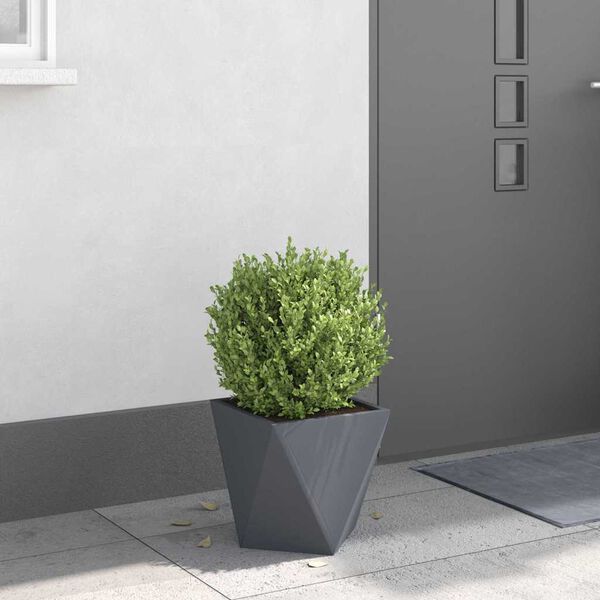 vidaXL Jardinera Antracita 30 x 30 x 30 cm Acero