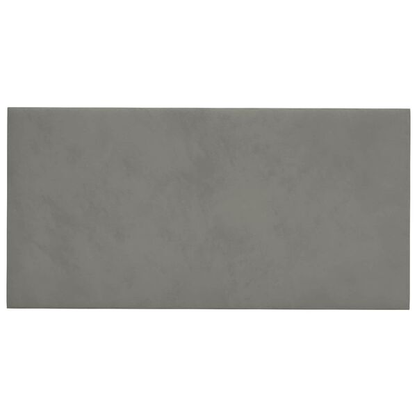 vidaXL Cabecero de Pared 12 pcs Gris Claro 30 x 15 cm Terciopelo