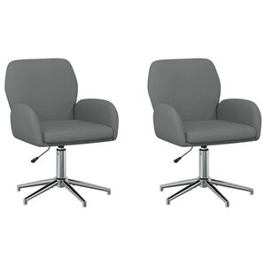 vidaXL Sillas de escritorio giratorias 2 uds. 54 x 58 x 90 cm Tela