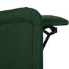 vidaXL Sill&oacute;n de masaje reclinable de tela verde oscuro