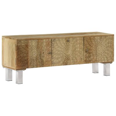 vidaXL Mueble para TV de madera maciza de mango 118x30x45 cm