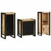 vidaXL Juego de muebles de ba&ntilde;o con caj&oacute;n 3 pcs Madera de mango maciza