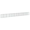 vidaXL Cesta de gaviones con cubierta hierro galvanizado 1200x50x100cm
