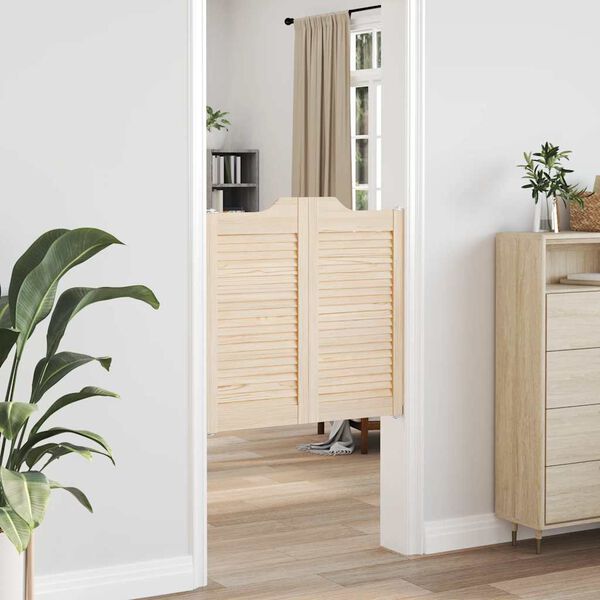 vidaXL Puertas batientes dise&ntilde;o de lamas 1 par 80x80 cm