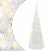 vidaXL &Aacute;rbol de Navidad artificial desplegable 100 LED blanco 150 cm