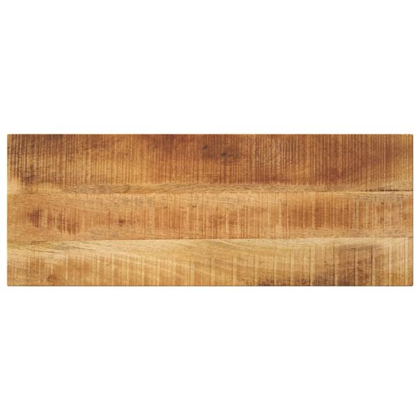 vidaXL Tablero mesa rectangular madera maciza mango rugosa 70x20x2,5cm