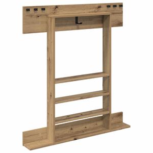 vidaXL soporte para tacos de billar Madera de ingenier&iacute;a Roble artisan