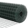 vidaXL Valla con Poste Verde 1,2 x 25 m Acero y PVC