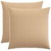 vidaXL Coj&iacute;n con almohada HEERLEN 2 uds. Crema Tela