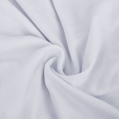 vidaXL Funda elástica para sofá de 4 plazas poliéster jersey blanca